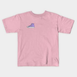 purple sneakers color stroke Kids T-Shirt